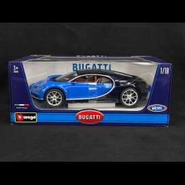 Bugatti Chiron 2018 French Blue / Dark Blue 1/18 Bburago 11040