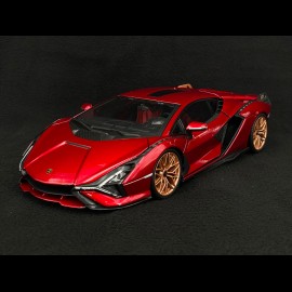 Lamborghini Sian Hybrid FKP37 2020 Mars Rot 1/18 Bburago 11046R