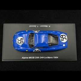 Alpine M63B n°59 24h Le Mans 1964 1/43 Spark S5684