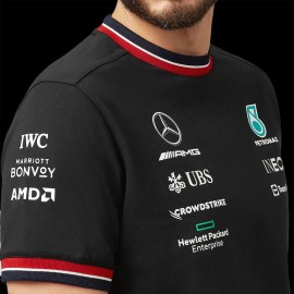 Mercedes-AMG T-shirt Petronas Team Hamilton Russell Formel 1 Schwarz 701219239-001 - herren