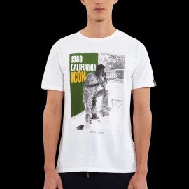 Steve McQueen T-shirt Brentwood 1960 California weiß Hero Seven - herren