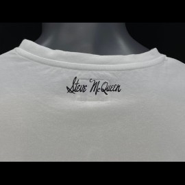 Steve McQueen T-shirt Gun White Hero Seven - men