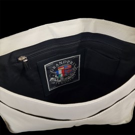 Messenger bag Gulf Steve McQueen Le Mans Beige Leather / fabric