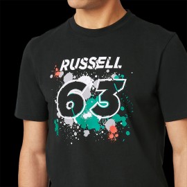 George Russell n°63 Mercedes-AMG F1 Black T-Shirt 701220866-002 - men