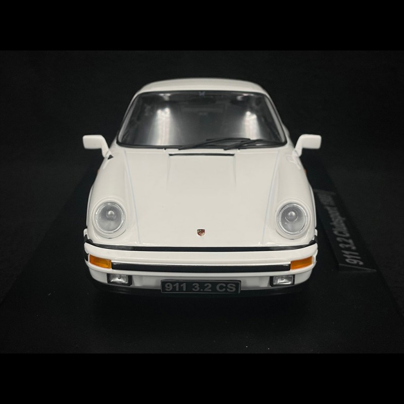Porsche 911 Carrera 3.2 CS 1989 Weiß / Rot 1/18 KK-Scale 