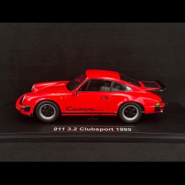 Porsche 911 Carrera 3.2 Clubsport 1989 Rot / Schwarz 1/18 KK-Scale KKDC180872