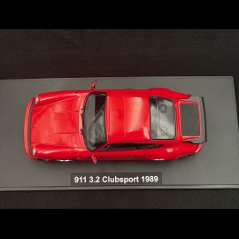 Porsche 911 Carrera 3.2 Clubsport 1989 Red / Black 1/18 KK-Scale KKDC180872