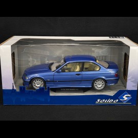 BMW E36 M3 Coupe 1990 Estoril Blue 1/18 Solido S1803901