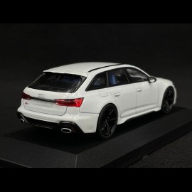 Audi RS6 Avant 2019 Metallic Gletscherweiß 1/43 Minichamps 410018012