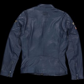 Steve McQueen Jacket Le Mans 1971 Racing Leather Dark blue - men