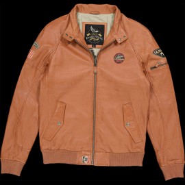 Leather jacket Steve McQueen 24H Du Mans Harry Havane - Men