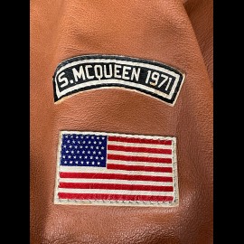 Leather jacket Steve McQueen 24H Du Mans Harry Havane - Men