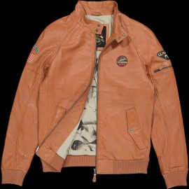 Leather jacket Steve McQueen 24H Du Mans Harry Havane - Men