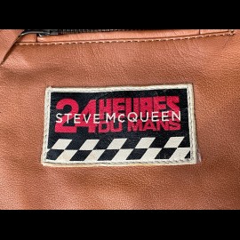 Lederjacke Steve McQueen 24H Du Mans Lewis Havane - Herren