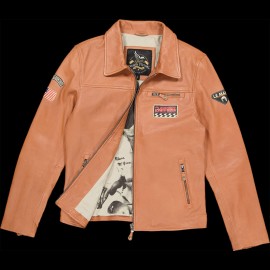 Leather jacket Steve McQueen 24H Du Mans Lewis Havane - Men