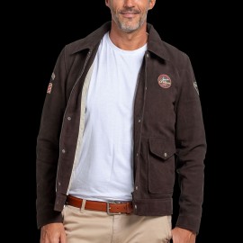 Steve McQueen Lederjacke Le Mans 1971 Braun - Herren