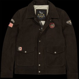 Steve McQueen Lederjacke Le Mans 1971 Braun - Herren