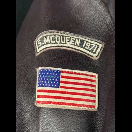 Leather jacket Steve McQueen 24H Du Mans Lewis Brown- Homme