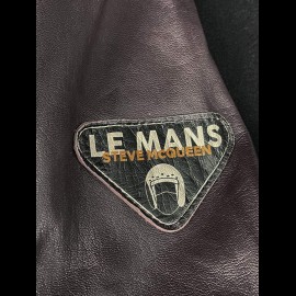 Lederjacke Steve McQueen 24H Du Mans Lewis braun - Herren