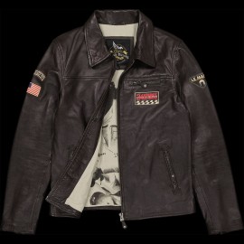 Leather jacket Steve McQueen 24H Du Mans Lewis Brown- Homme