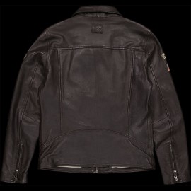 Lederjacke Steve McQueen 24H Du Mans Lewis braun - Herren