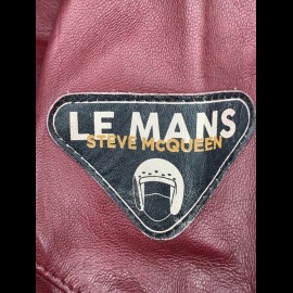 Lederjacke Steve McQueen 24H Du Mans Scott Rote - Homme