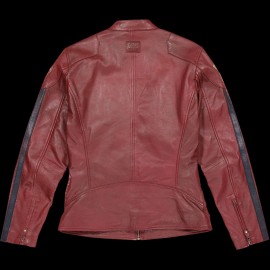 Leather jacket Steve McQueen 24H Du Mans Scott Red - Men