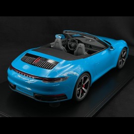 Porsche 911 Carrera 4S Cabriolet Type 992 2020 Miami Blue Metallic 1/8 Minichamps 800662002