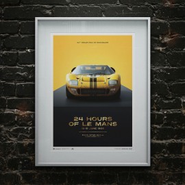 Ford GT40 XGT-1 Poster 24h Le Mans 1966 Collector's Edition