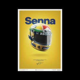 Ayrton Senna Helm Poster GP San Marino 1988