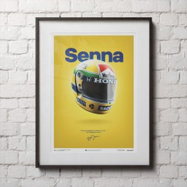 Ayrton Senna Helm Poster GP San Marino 1988