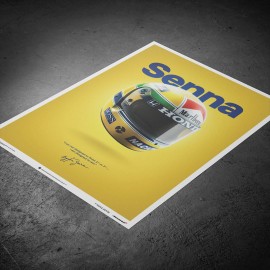 Ayrton Senna Helm Poster GP San Marino 1988