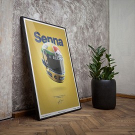 Ayrton Senna Helm Poster GP San Marino 1988