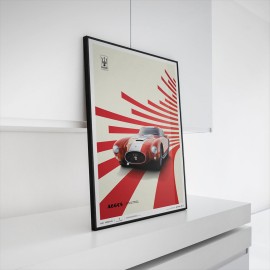 Maserati A6GCS Berlinetta 1954 Red Poster Limited edition