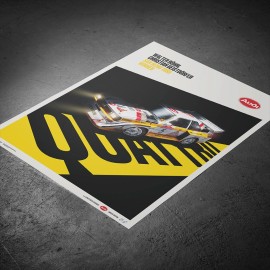 Walter Röhrl - Christian Geistdörfer Audi Quattro S1 Winner San Remo 1985 Alitalia Poster Limited edition