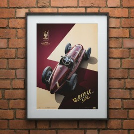 Maserati 8CTF The Boyle Special Sieger 500 Mile Indianapolis 1940 Poster Collector's edition