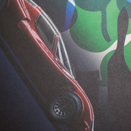 Alfa Romeo 33 Stradale 1968 Red Poster