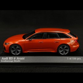 Audi RS6 Avant 2019 Metallic Orange 1/43 Minichamps 410018014