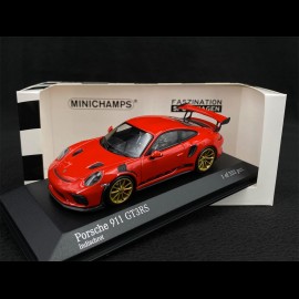 Porsche 911 GT3 RS Type 991 2018 Indischrot 1/43 Minichamps 413067069