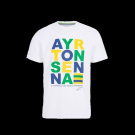 Ayrton Senna T-shirt Formula 1 White 701218227-001 - men