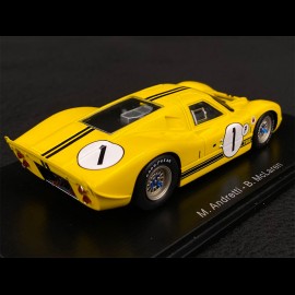 Ford GT40 Mk 4 n°1 Sieger 12h Sebring 1967 1/43 Spark 43SE67