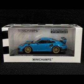 Porsche 911 GT2 RS Type 991.2 2018 Miami Blau 1/43 Minichamps 413067274