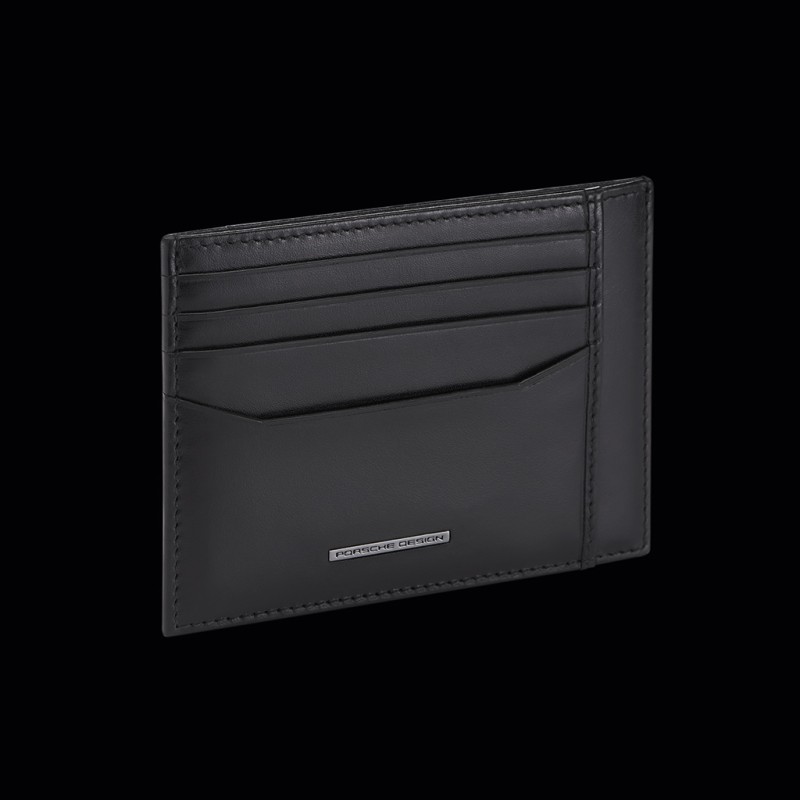 Wallet Porsche Design Card Holder Leather Black Classic Cardholder 4 4056487001302