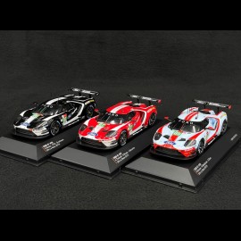 Set of 3 Ford GT n°66 n°67 n°69 24h Le Mans 2019 1/43 Ixo Models