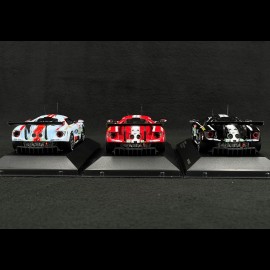 Set of 3 Ford GT n°66 n°67 n°69 24h Le Mans 2019 1/43 Ixo Models