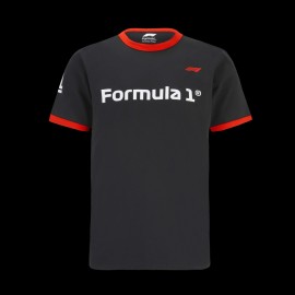 F1 T-shirt Ringer Formula 1 Black / Red 701202611-001 - men