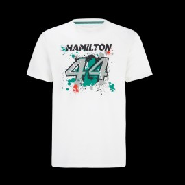 T-shirt Lewis Hamilton Mercedes-AMG Petronas F1 n°44 Puma White 701218886-002