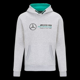 Mercedes Kapuzenpullover AMG Petronas F1 hoodie grau / grün 701202207-002 - Herren