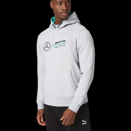 Mercedes Hoodie AMG Petronas F1 grey / green 701202207-002 - men