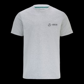 Mercedes AMG Petronas F1 Kleines Logo-T-Shirt Grau 701202265-002 - Unisex